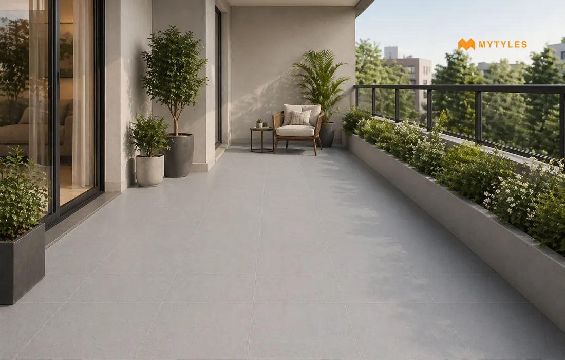 Anti Skid tiles in the balcony